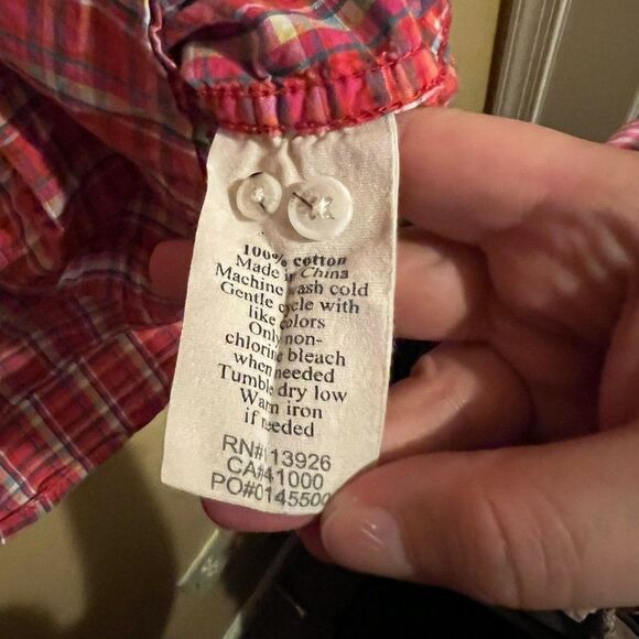 Life after denim plaid button down L - Picture 6 of 6